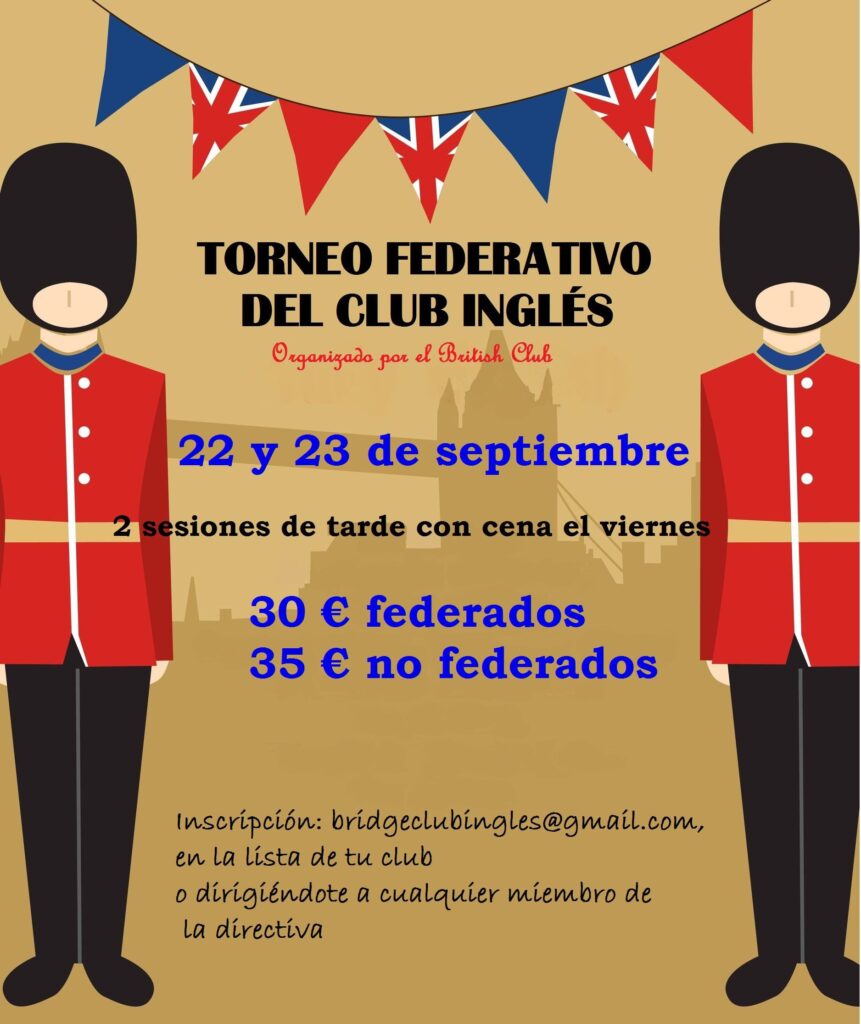 TORNEO BRIDGE SEPTIEMBRE 2017
