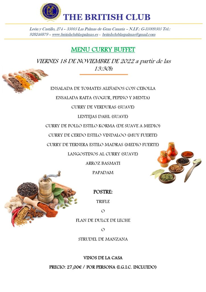18 11 2022 MENU CURRY BUFFET page 0001